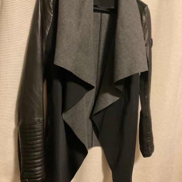 Rudsak Leather Cascading Collar Jacket - Picture 5 of 8